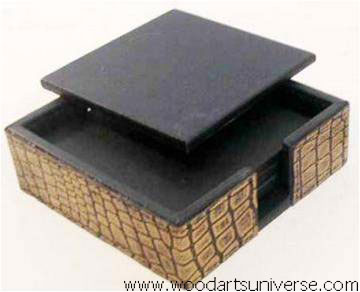 Croco Leather Coasters  - WAS1019D
