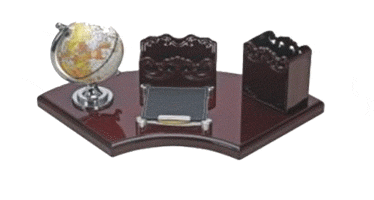 Desk Organizer With Stylish Business Card Holder WAUCUST13011FBHP