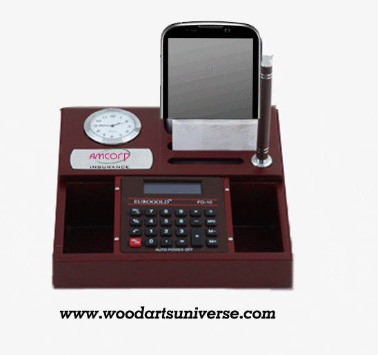 Desk Organizer with Calculator WAUSIS1220