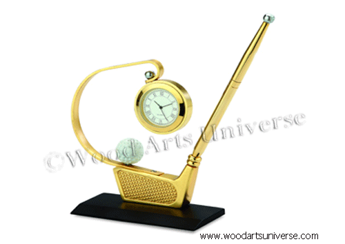 Golf Pen Stand with Clock  WAUBCK97AG