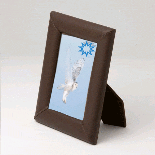 Chocolate Brown Leather 4 X 6 Picture Frame  WAUD15CT011