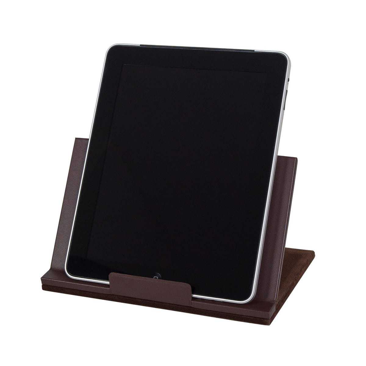 Chocolate Brown Leather Tablet Stand WAUCUSTTAB01