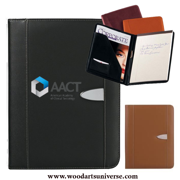 Leather  Zippered  8 ½" X 11" Portfolio WAURWGNG63650