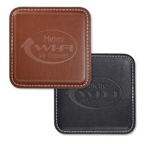 Leather Square Coasters  WAUCUSTPCS30