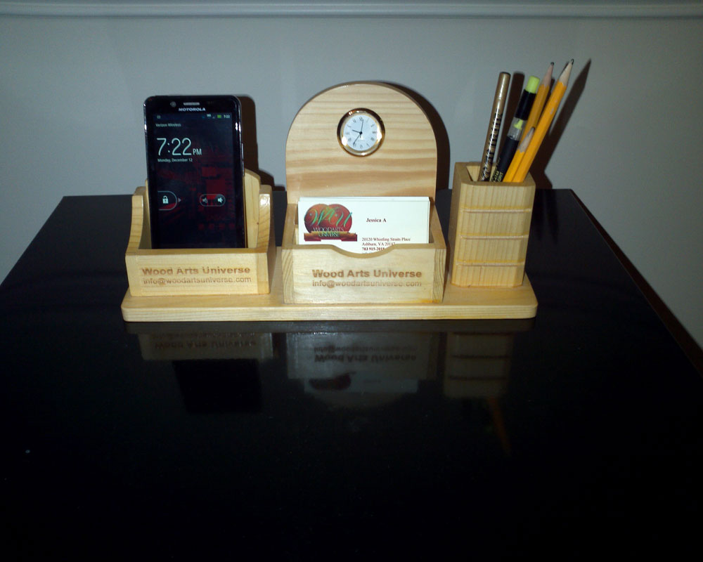 Personalized Executive Desktop Organizer for 4G Phones WASMA500