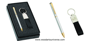 Personalized Gift Set with Key Tag and Pen  WAUIS6300