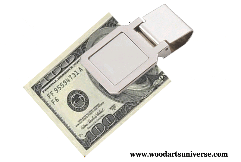 Silver Stainless Steel Money Clip WAUBKC7220