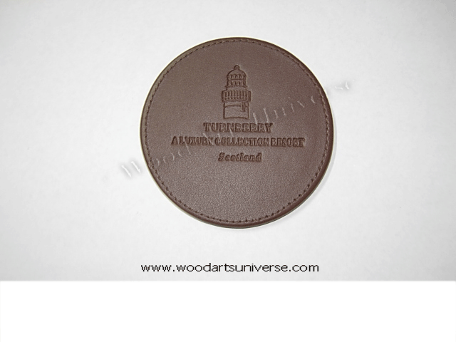 Leatherette Round Coasters  LECS1007