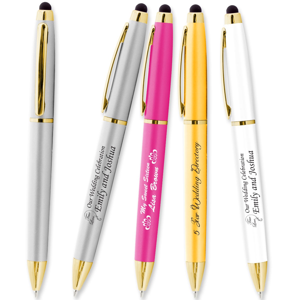 Gold Toned Wedding Pens WAUCUST3600