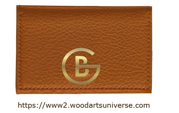 Tan Leather Business Card Case WAUCUST2313